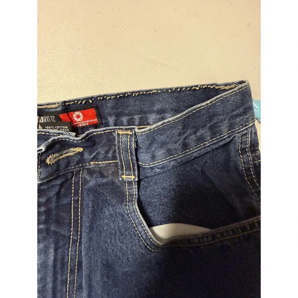 Vtg South Pole Red Tab Carpenter Jeans 18Y Fits Adult 27x28.5 ( needs button )